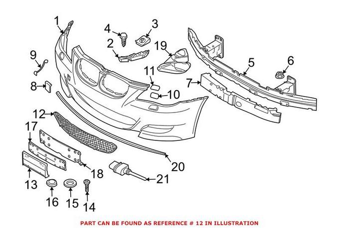 BMW Grille - Front Lower 51117895739